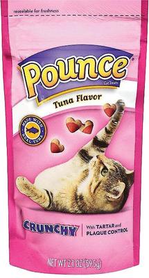 Golosinas para gatos con sabor a atún crujiente, bolsa de 2.1 oz, paquete de 6