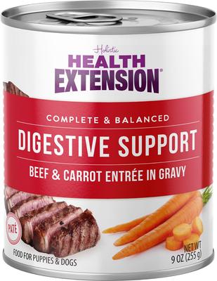 Digestive Support Beef & Carrot Entrée in Gravy Dog Food, 9-oz can, case of 12
