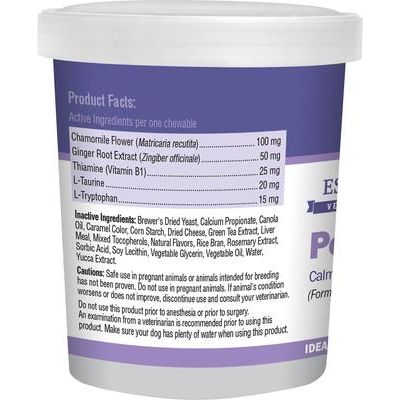 Suplemento masticable calmante Pet-EZE para perros, 120 unidades