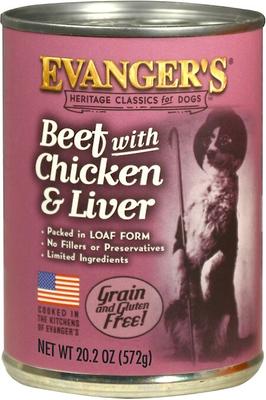 Beef, Chicken, & Liver Grain-Free Wet Dog Food, 20.2-oz can, case of 12