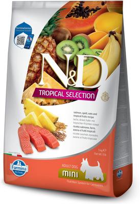 N&D Tropical Selection Salmon Adult Mini Dry Dog Food, 11-lb bag