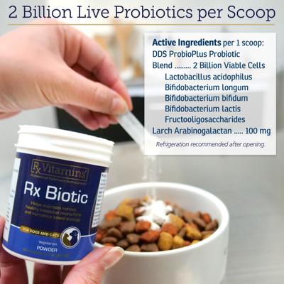 Rx Biotic Powder Digestive Supplement for Cats & Dogs, 2.12-oz bottle