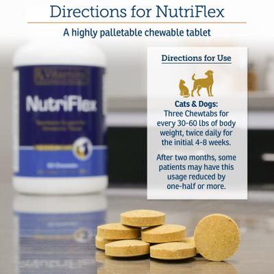 NutriFlex Chewable Tablets Joint Supplement for Cats & Dogs, 90 count