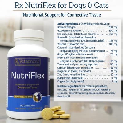 NutriFlex Chewable Tablets Joint Supplement for Cats & Dogs, 90 count