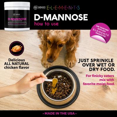 D-Mannose Chicken Flavored Dog & Cat Supplement, 4-oz jar