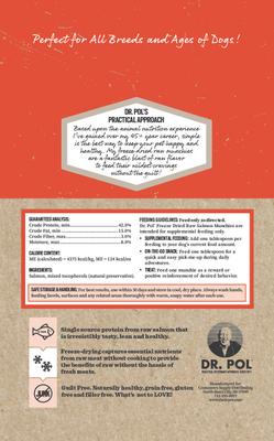 Salmon Munchies Grain-Free Freeze-Dried Raw Dog Treats, 3.5-oz. bag