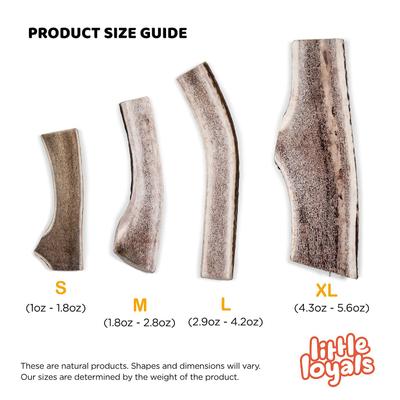 Grade A Premium Split Deer Antler Dog Chew, Small