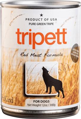 Tripett Original Formula Green Beef Tripe Grain-Free Canned Dog Food, 12-oz, case of 12