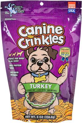 Canine Crinkles Turkey Dehydrated Dog Treats, 8-oz bag