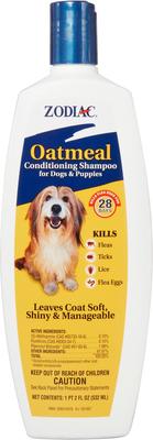 Oatmeal Conditioning Flea & Tick Shampoo for Dogs & Puppies, 18-fl oz