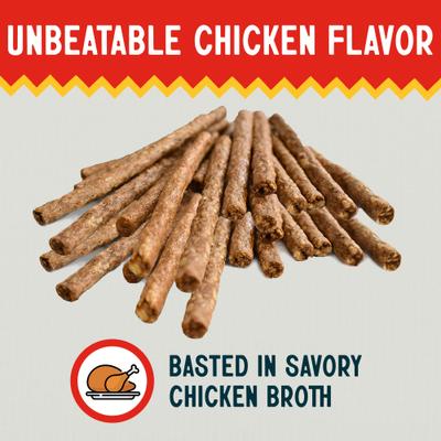 5-inch Rawhide Munchy Chicken Flavor Dental Dog Chews, 100 count