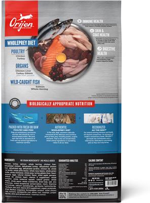 Paquete: Alimento seco original para perros ORIJEN + Alimento liofilizado para perros y aderezo
