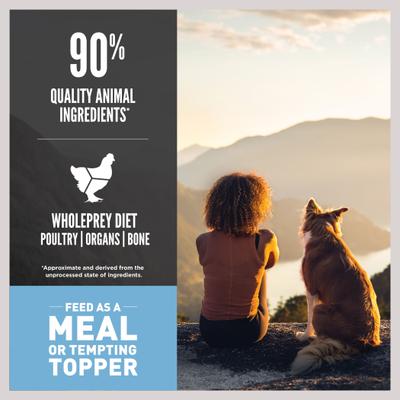 Paquete: Alimento seco original para perros ORIJEN + Alimento liofilizado para perros y aderezo