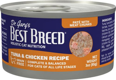 Tuna & Chicken Grain-Free Pate Wet Cat Food, 3-oz can, case of 24