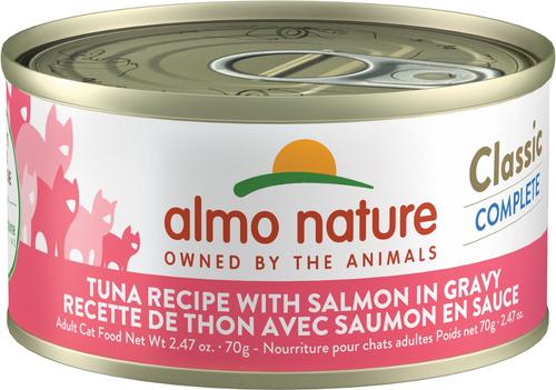 Classic Complete Grain-Free Tuna Recipe with Salmon in Gravy Cat Food, 2.47-oz, case of 12