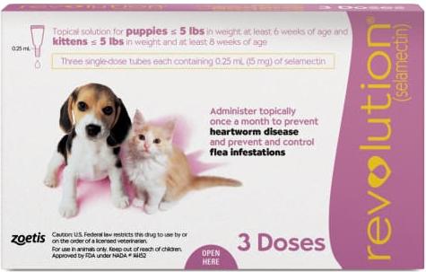 Topical Solution for Dogs, 5.1-10 lbs, (Purple Box), 12 Doses (12-mos. supply)