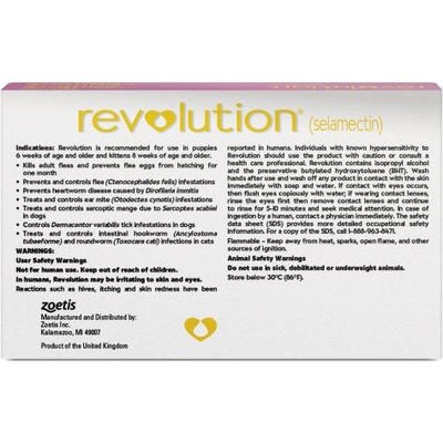 Solución tópica para gatitos y cachorros de menos de 2,2 kg (caja malva), 3 dosis (suministro para 3 meses)