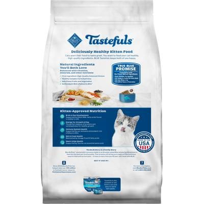 Alimento seco para gatos Tastefuls con receta de pollo y arroz integral para gatitos, bolsa de 5 lb