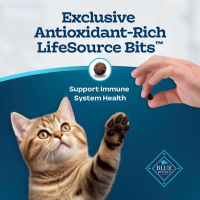 Alimento seco para gatos Tastefuls con receta de pollo y arroz integral para gatitos, bolsa de 5 lb