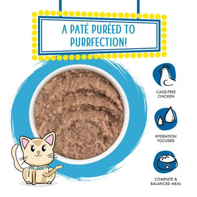 Slide N' Serve Jeopurrdy Licious Chicken Dinner Pate Grain-Free Cat Food Pouches, 5.5-oz pouch, case of 12