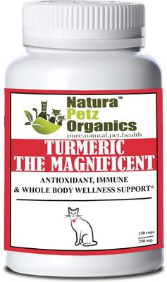 TURMERIC THE MAGNIFICENT Antioxidant, Immune & Whole Body Wellness Support * Cat Supplement, 150 coun