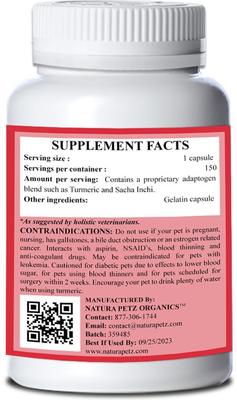 TURMERIC THE MAGNIFICENT Antioxidant, Immune & Whole Body Wellness Support * Cat Supplement, 150 coun