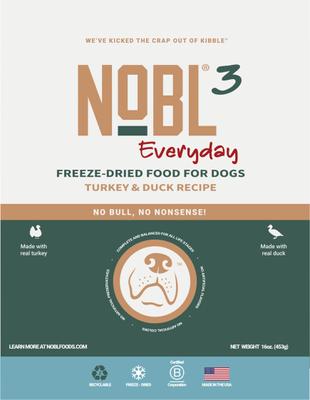 Canine Everyday Grain-Free Turkey & Duck Freeze-Dried Dog Food, 35-oz bag