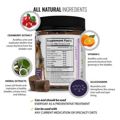 UroMAXX Chews Urinary Kidney & Bladder formula Dog Supplement, 90 count