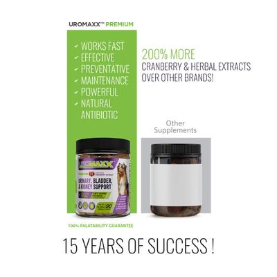 UroMAXX Chews Urinary Kidney & Bladder formula Dog Supplement, 90 count