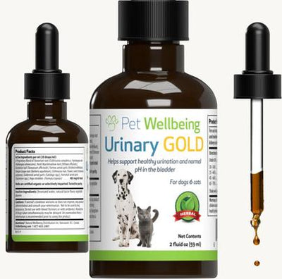 Urinary Gold Liquid Urinary Tract Supplement for Dogs, 2-oz bottle