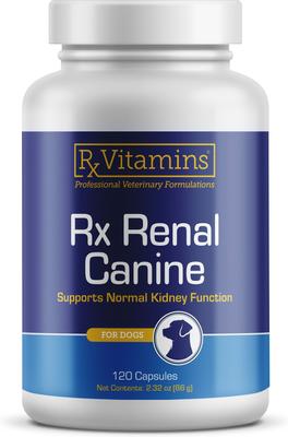 Rx Renal Capsules Kidney Supplement for Dogs, 120 count