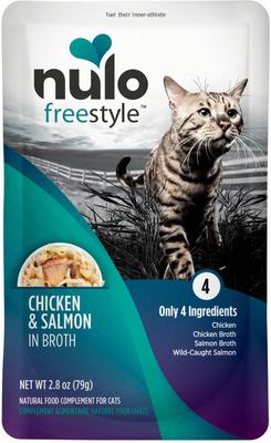 FreeStyle Chicken & Salmon in Broth Cat Food Topper, 2.8-oz, case of 24