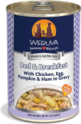 Bed & Breakfast with Chicken, Egg, Pumpkin & Ham in Gravy Grain-Free Canned Dog Food, 14-oz, case of 12
