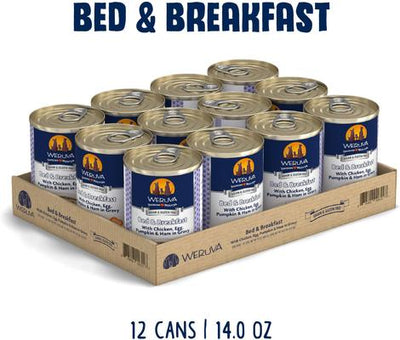 Bed & Breakfast with Chicken, Egg, Pumpkin & Ham in Gravy Grain-Free Canned Dog Food, 14-oz, case of 12