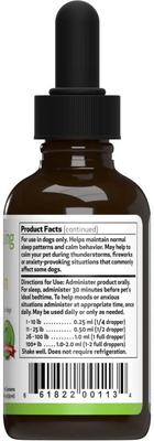 Pet Melatonin Bacon Flavored Liquid Calming Supplement for Dogs, 2-oz bottle