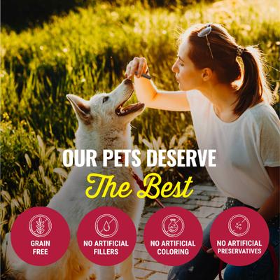 Deluxe Hide-Free Long-Lasting 7" Lamb Recipe Dog Chew