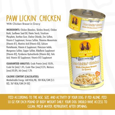 Bundle: Weruva Paw Lickin' Chicken in Gravy + Funky Chunky Chicken Soup with Pumpkin Canned Dog Food