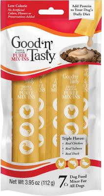 Triple Flavor Mix Variety Pack Puree Dog Food Topper, 84 count