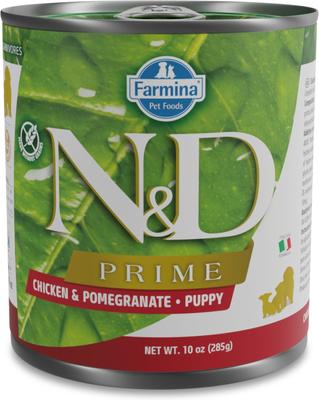Natural & Delicious Puppy Prime Chicken & Pomegranate Canned Dog Food, 4.9-oz can, case of 6