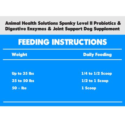 Spunky Level II Probiotics & Digestive Enzymes & Joint Support Dog Supplement, 1-lb bag