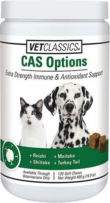 CAS Options Extra Strength Immune & Antioxidant Support Dog & Cat Supplement, 120 count