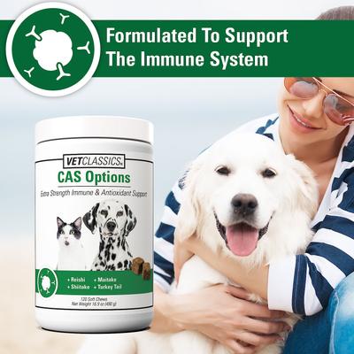 CAS Options Extra Strength Immune & Antioxidant Support Dog & Cat Supplement, 120 count