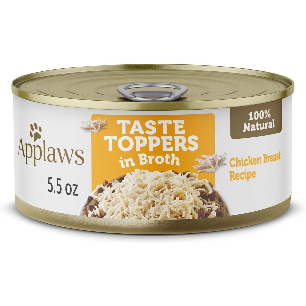 Taste Toppers, Taste Toppers Pechuga de Pollo en Broth. 156 g, caja de 12. - Applaws
