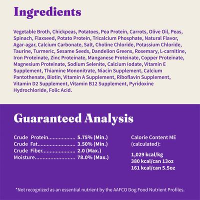 Holistic Garden of Vegan Recipe Adult Canned Dog Food, 13-oz, case of 12