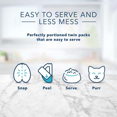 Tastefuls Savory Singles Chicken Entrée Cuts in Gravy Adult Cat Food, 2.6-oz cup, case of 24