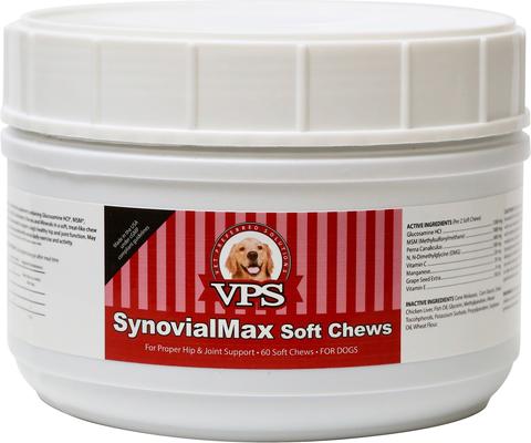 SynovialMax Hip & Joint Support Soft Chew Dog Supplement, 120 count