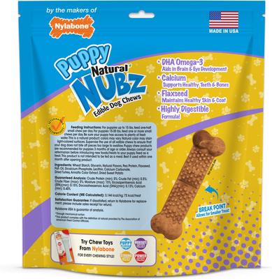 Nubz Turkey & Sweet Potato Flavored Puppy Chew Treat, 28 count