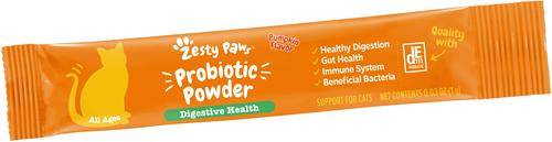 Probiotic Powder Pumpkin Flavored Gut Flora & Digestive Aid Supplement for Cats, 30 count
