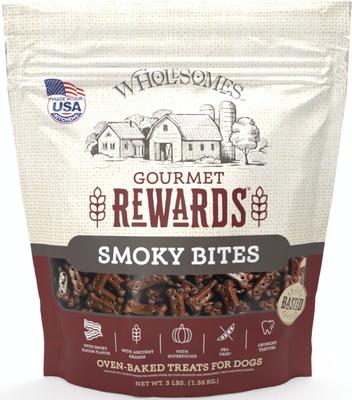 Bundle: Wholesomes Rewards Smoky Bites Biscuit + Rewards Cheezy Bites Biscuit Dog Treats