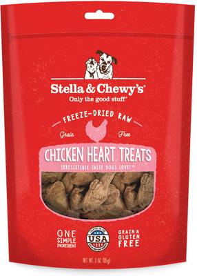 Bundle: Stella & Chewy's Chicken Breast + Chicken Hearts Freeze-Dried Dog Treats